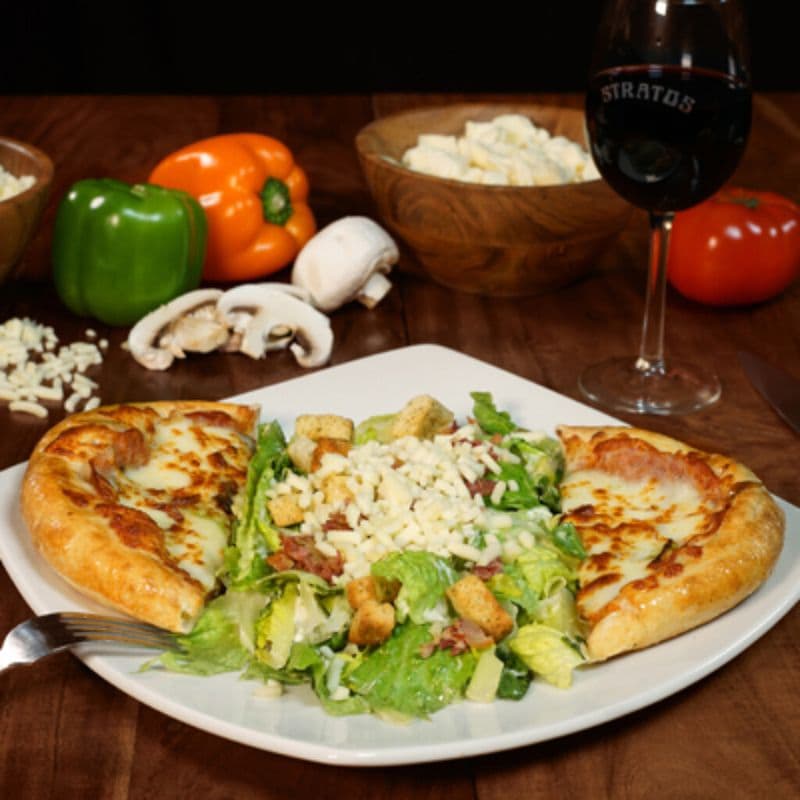 Pizza et salade César / Pizza et salade César