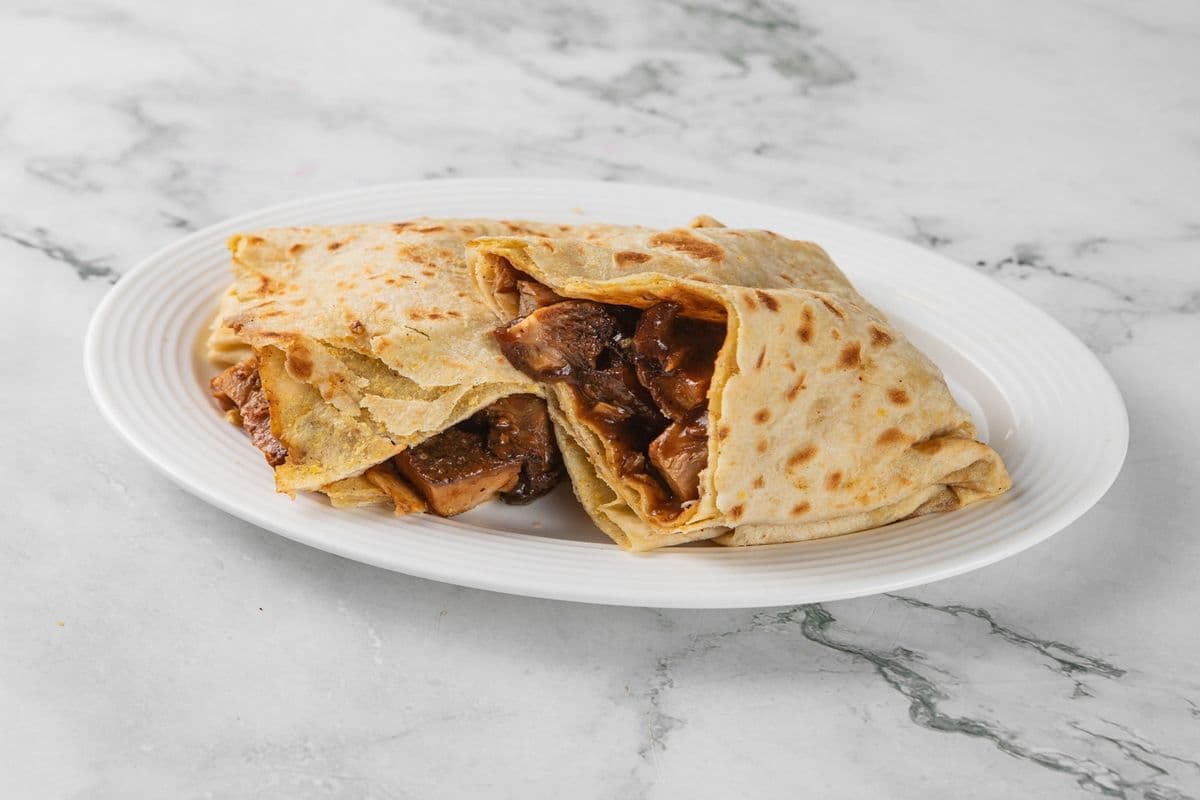 Jerk Pork Roti