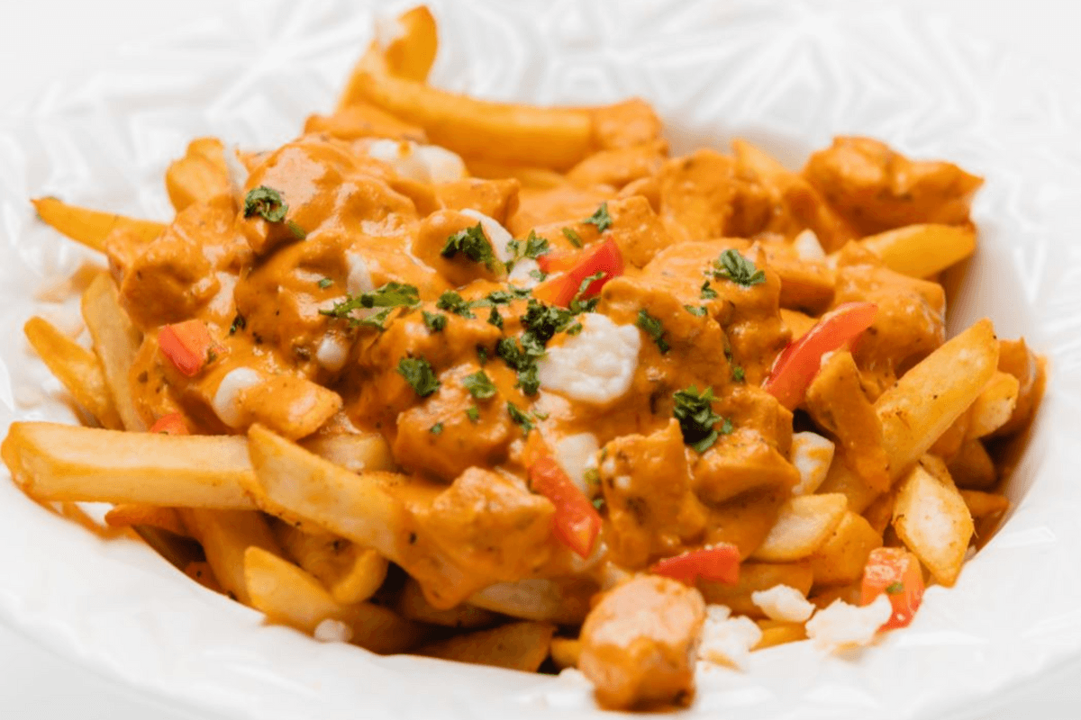 High-End Punjab Butter Chicken Poutine