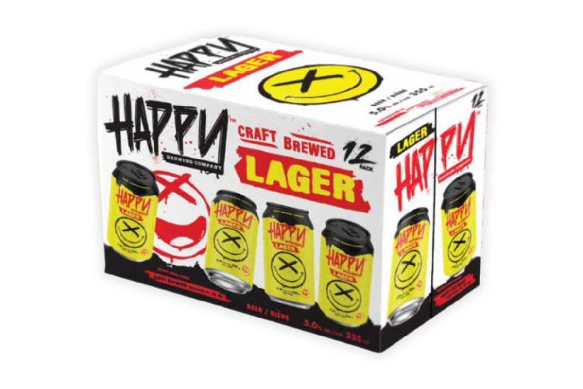 350796 - Happy Brewing Lager, BC (12 x 350ml)