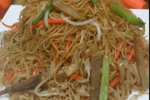 Shredded BBQ Pork Fried Rice Vermicelli 叉烧丝炒米粉
