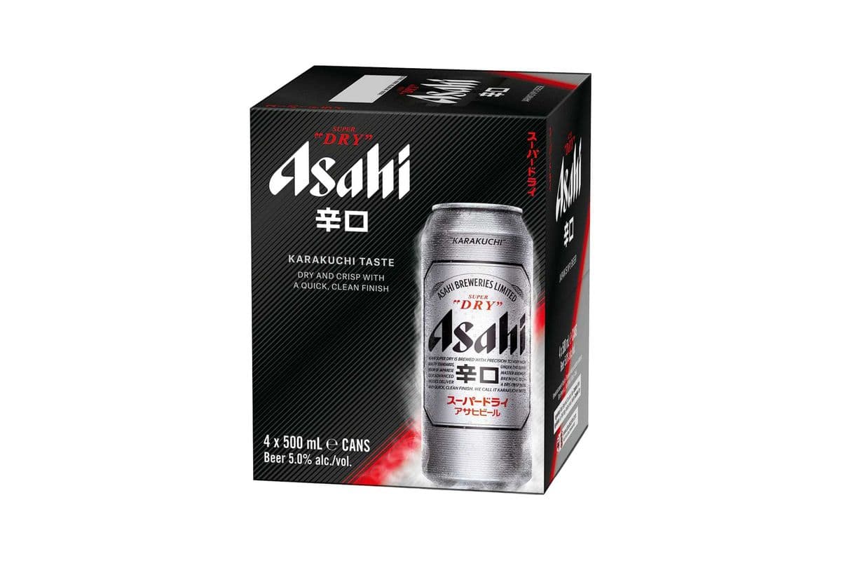 Asahi Super Dry, Japan (4 Cans) (4 x 500ml)