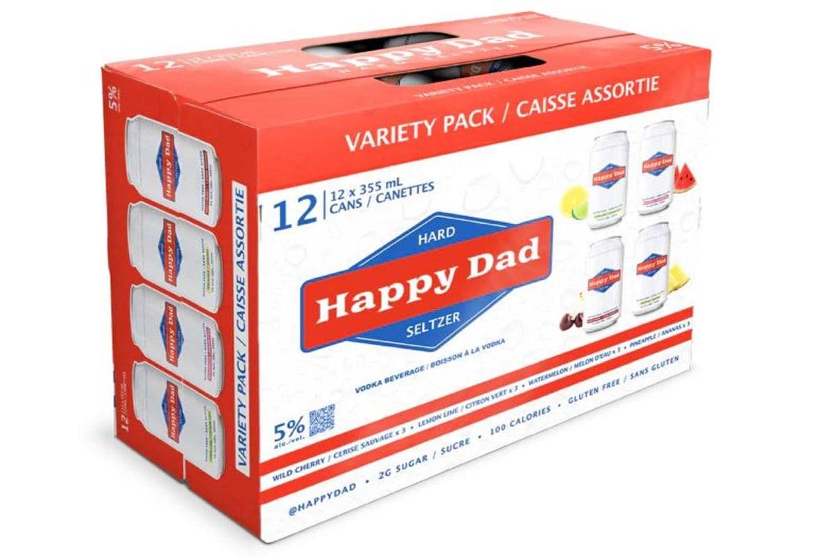 HAPPY DAD HARD SELTZER VARIETY PACK (12 x 355 ML)