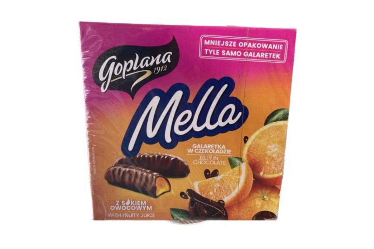 Mella Jelly In Chocolate - orange (190g)