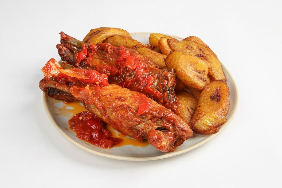 Plantain and Peppered Turkey Wings Meal