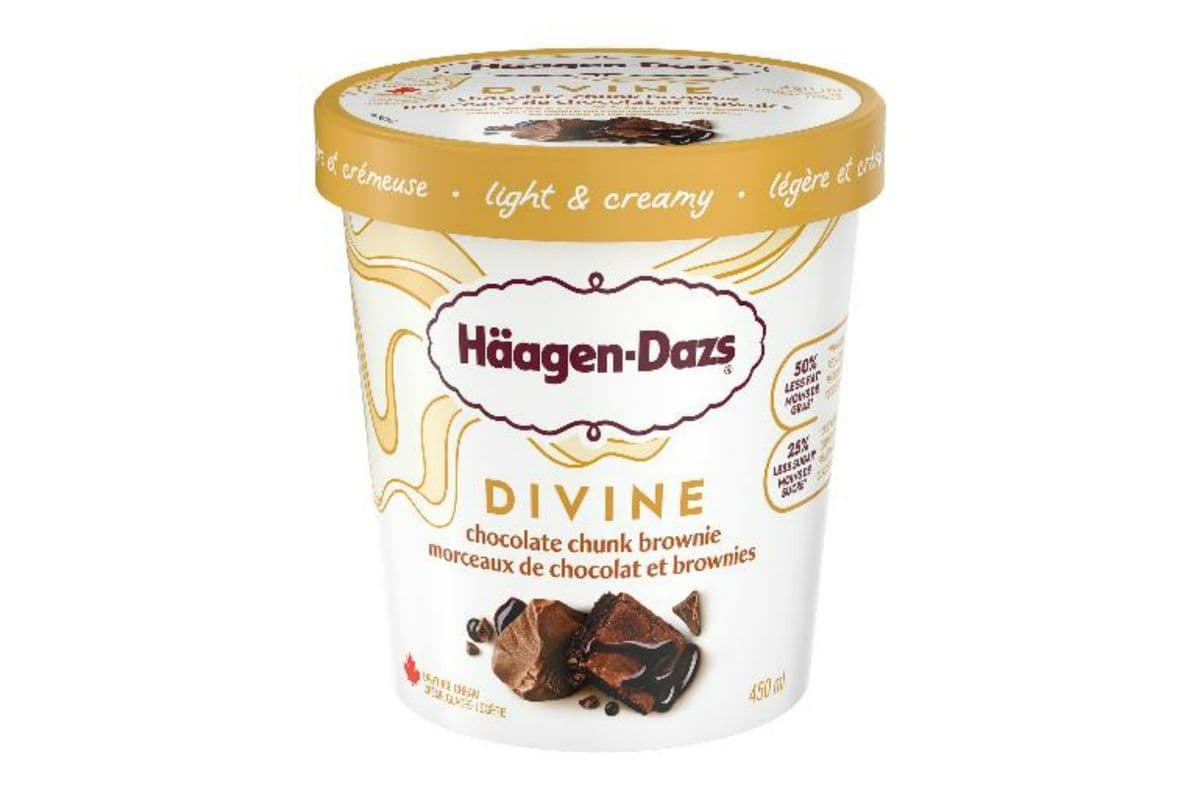 Haagen-Dazs Divine Chocolate Chunk Brownie Light Ice Cream (451 ml)