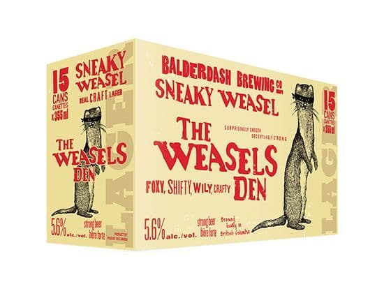 Sneaky Weasel 15can, 355mL domestic (5.60% ABV)