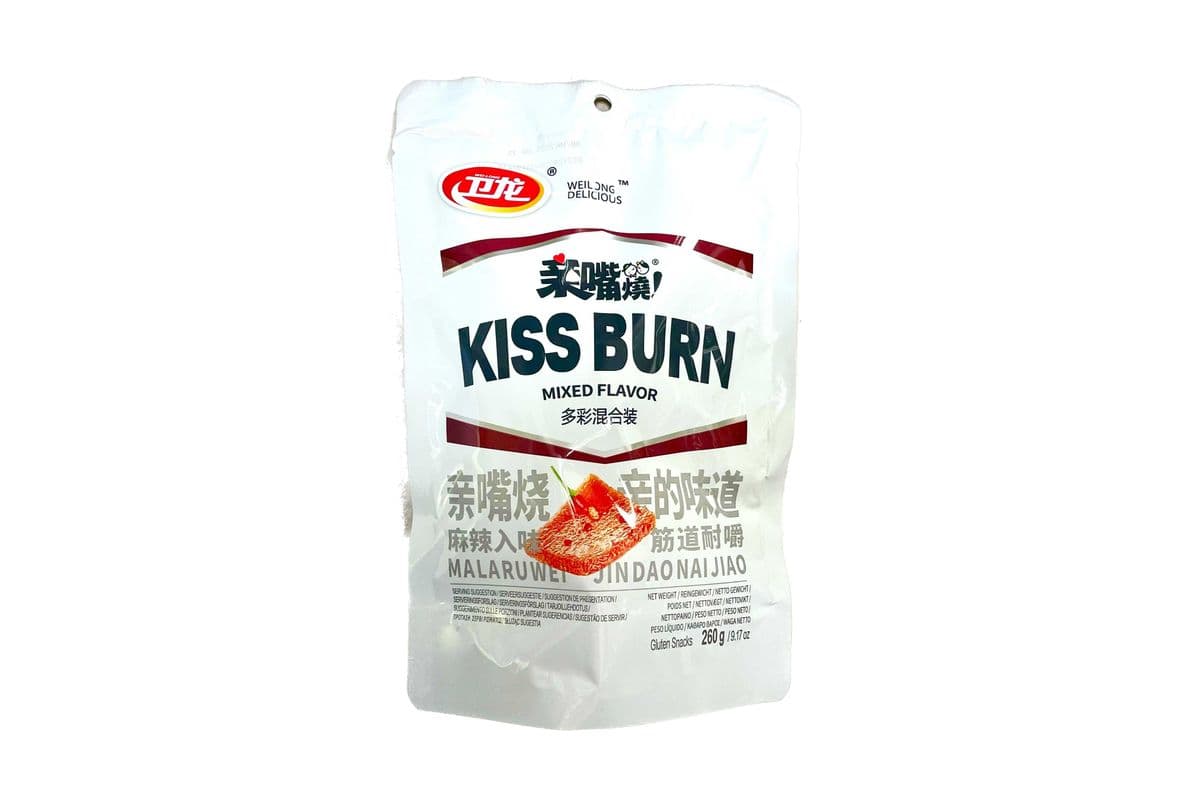 WeiLong Kiss Burn Mixed Flavor(260g)卫龙亲嘴烧-混合口味(袋装)