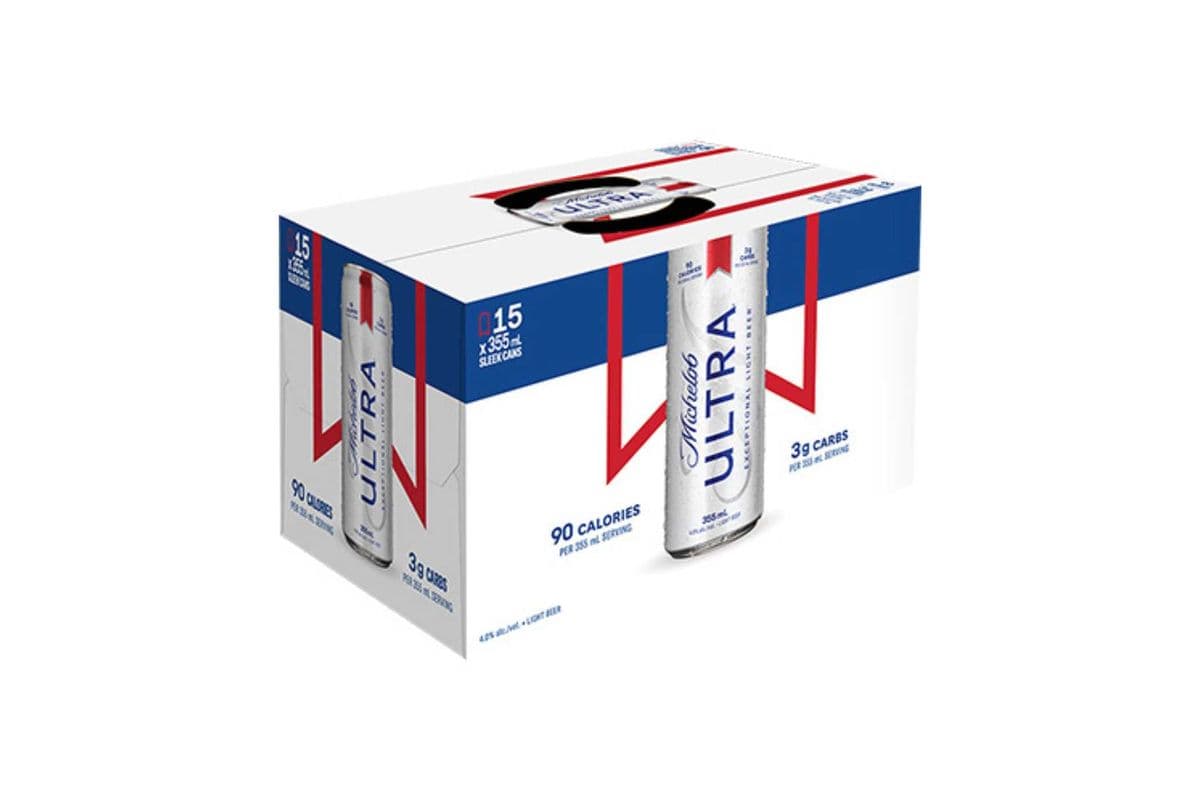 Michelob Ultra Sleek (15 x 355 ml Cans)