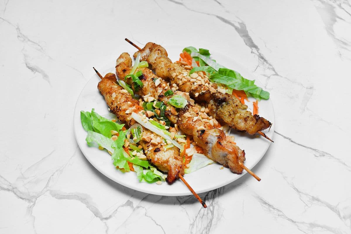 6. Satay Chicken Skewers (3 pcs)