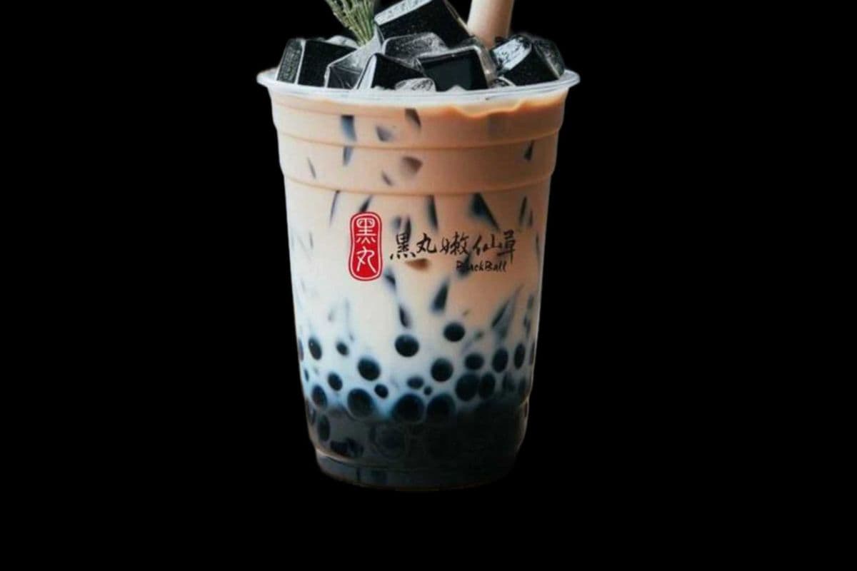 Grass Jelly Milk Tea 仙草奶茶