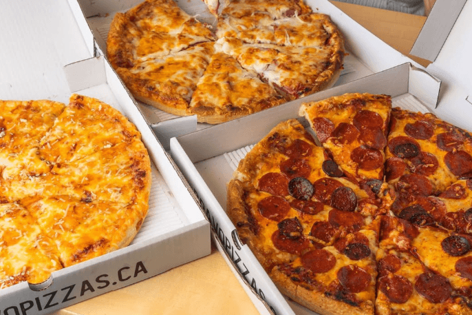 Family Deal 1 A - Two 10" Medium Pizzas with Salad + 1L Pepsi