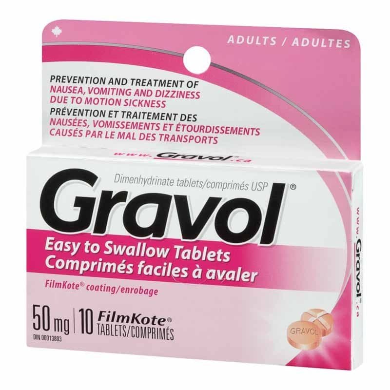 Gravol 10 Tablets (50 mg)