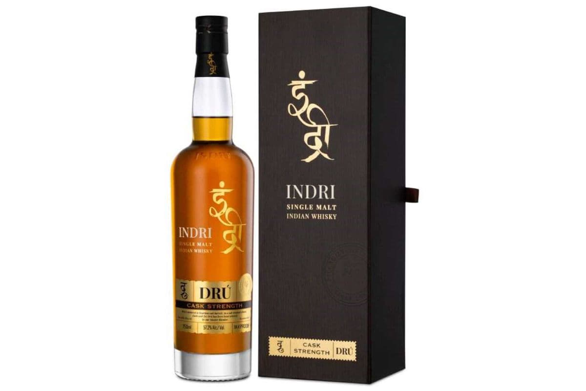 INDRI DRU CASK STRENGTH INDIAN SINGLE MALT WHISKY (750ML) (1 x 750ML)