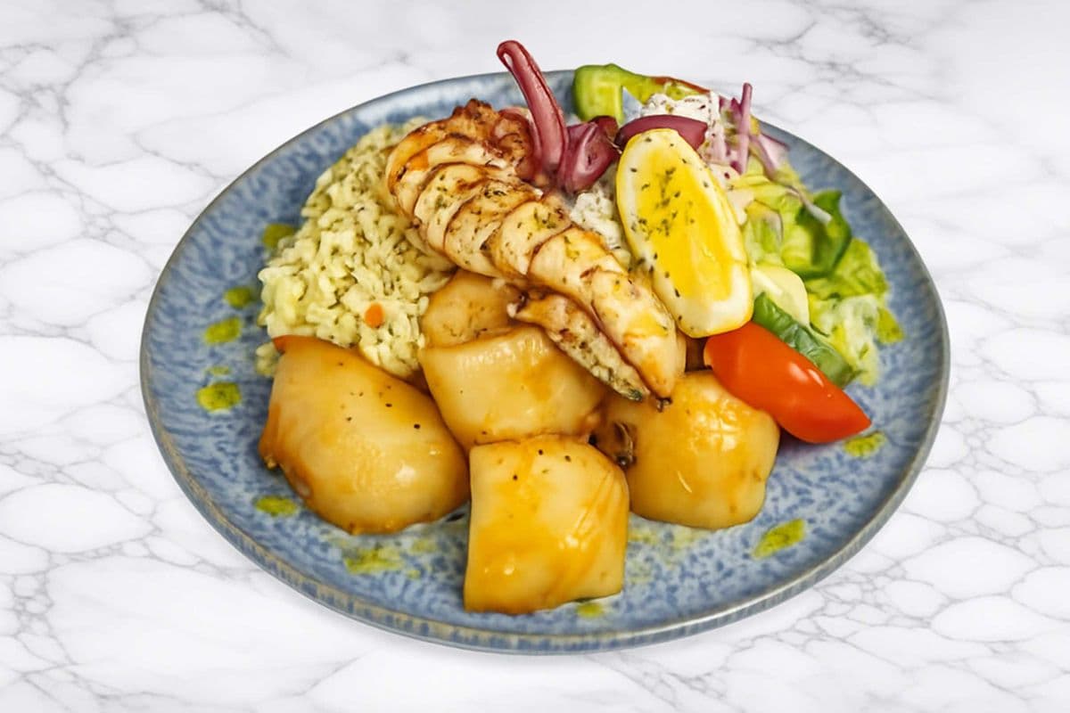 Grilled Calamari Dinner