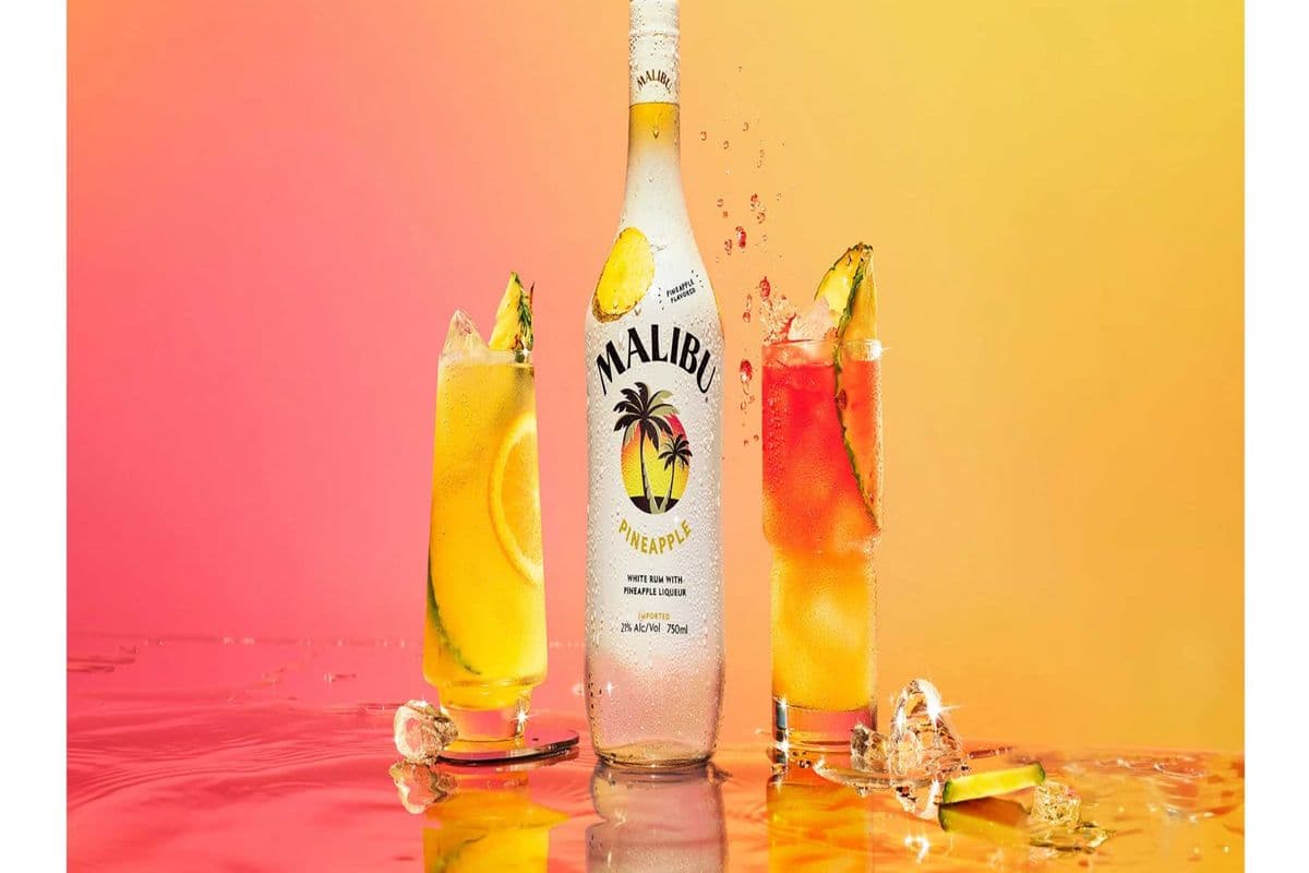 MALIBU CARIBBEAN PINEAPPLE FLAVOURED RUM ( NEW ARRIVAL) (1 x 750 ML)