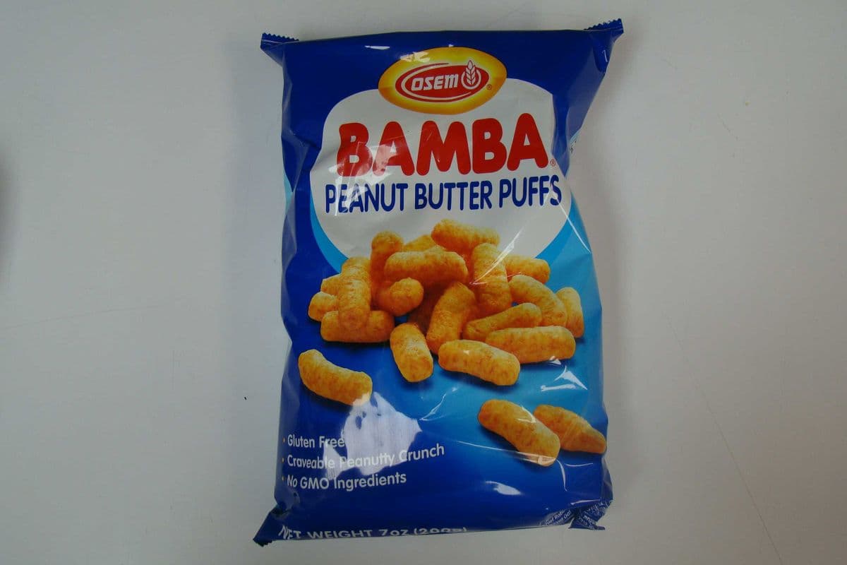 Bamba puffs au beurre d'arachide geant / Jumbo Bamba peanut butter puffs (200g)