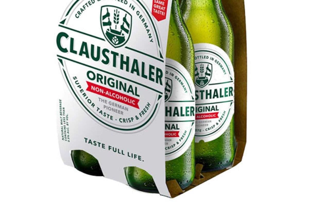 CLAUSTHALER ORIGINAL NON ALCOHOLIC BEER 4 Btls (1 x 4x330 ml)