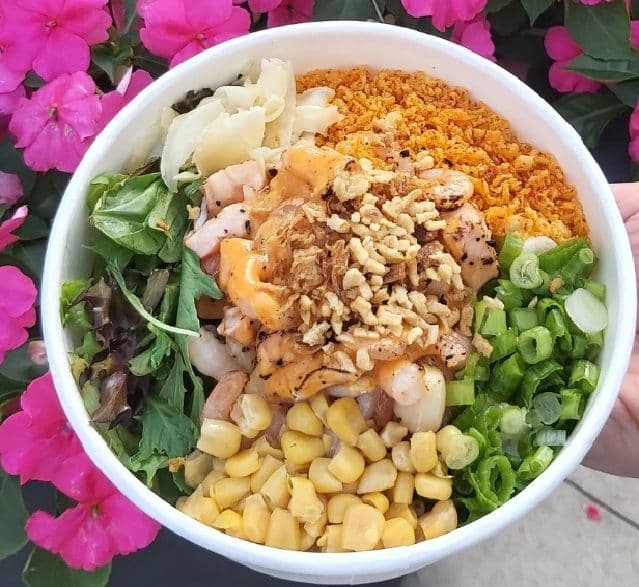 Aburi Poke with Three Protein