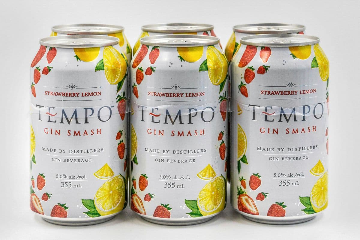 Tempo Gin Smash Strawberry Lemon (1 x 6x355ml Cans)