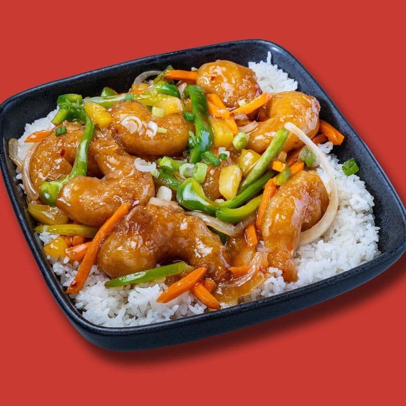 Chili Pineapple Shrimp Tray