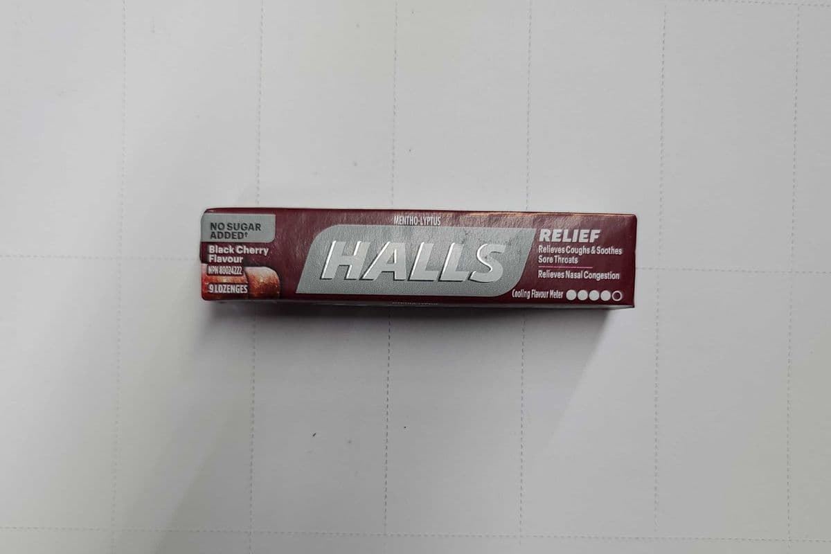 HALLS BLACK CHERRY NO SUGAR
