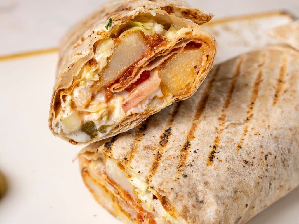 Sandwich traditionnel syrien aux frites