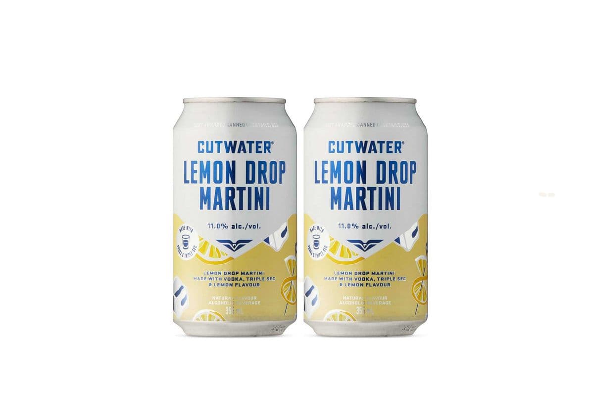 Cut Water Lemon Drop Martini (4 Cans) (4 x 355ml)