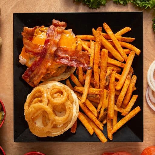 The Bacon, Bacon, Bacon Burger Combo / The Bacon, bacon, bacon burger combo