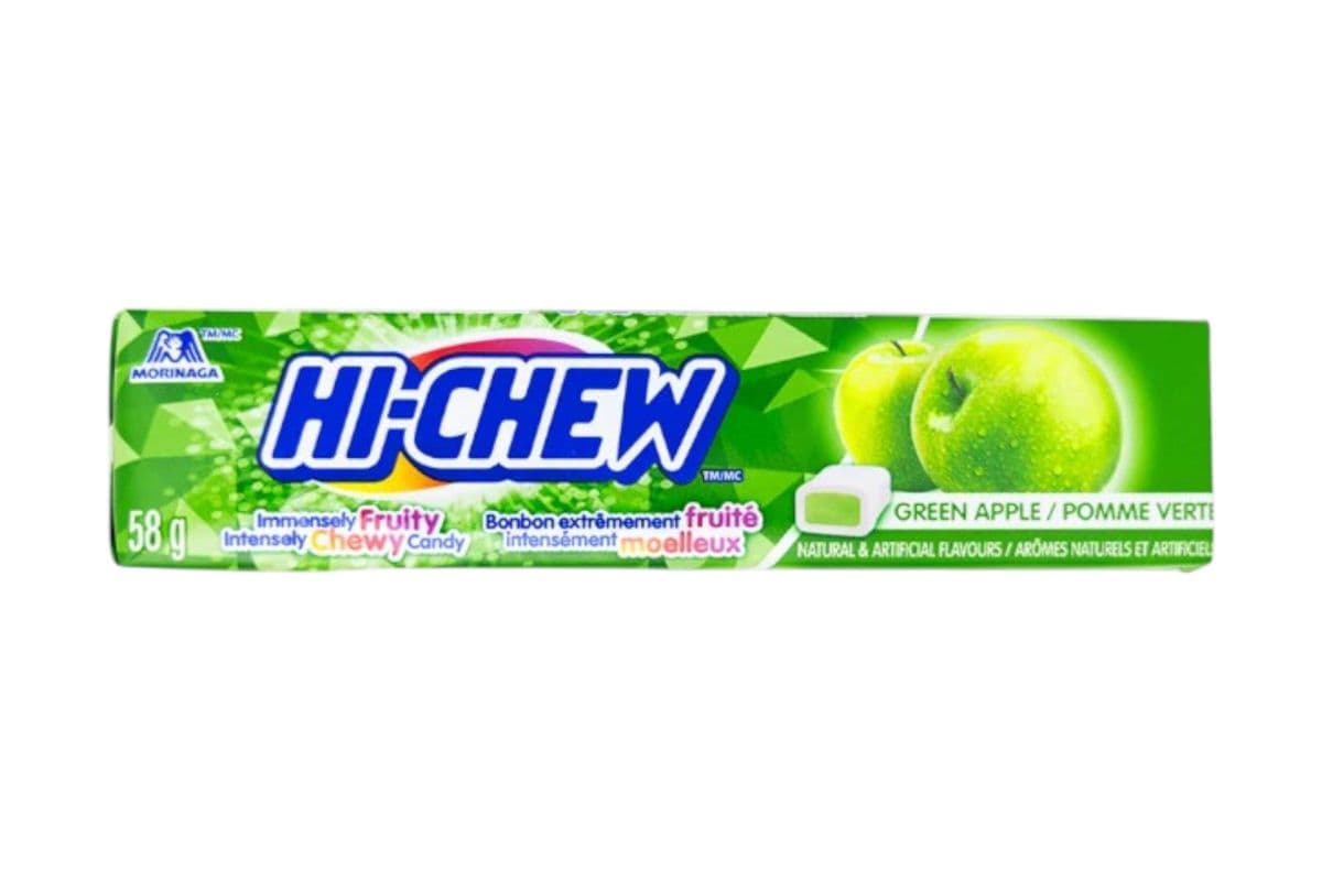 Hi-Chew Green Apple Chewy Candy (58gm) (240 Cal)