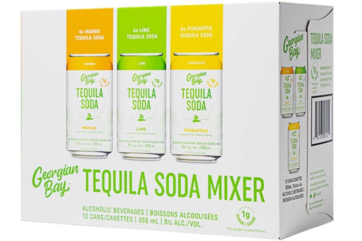 Georgian Bay Tequila Soda Variety Pack (12 x 355 ml)
