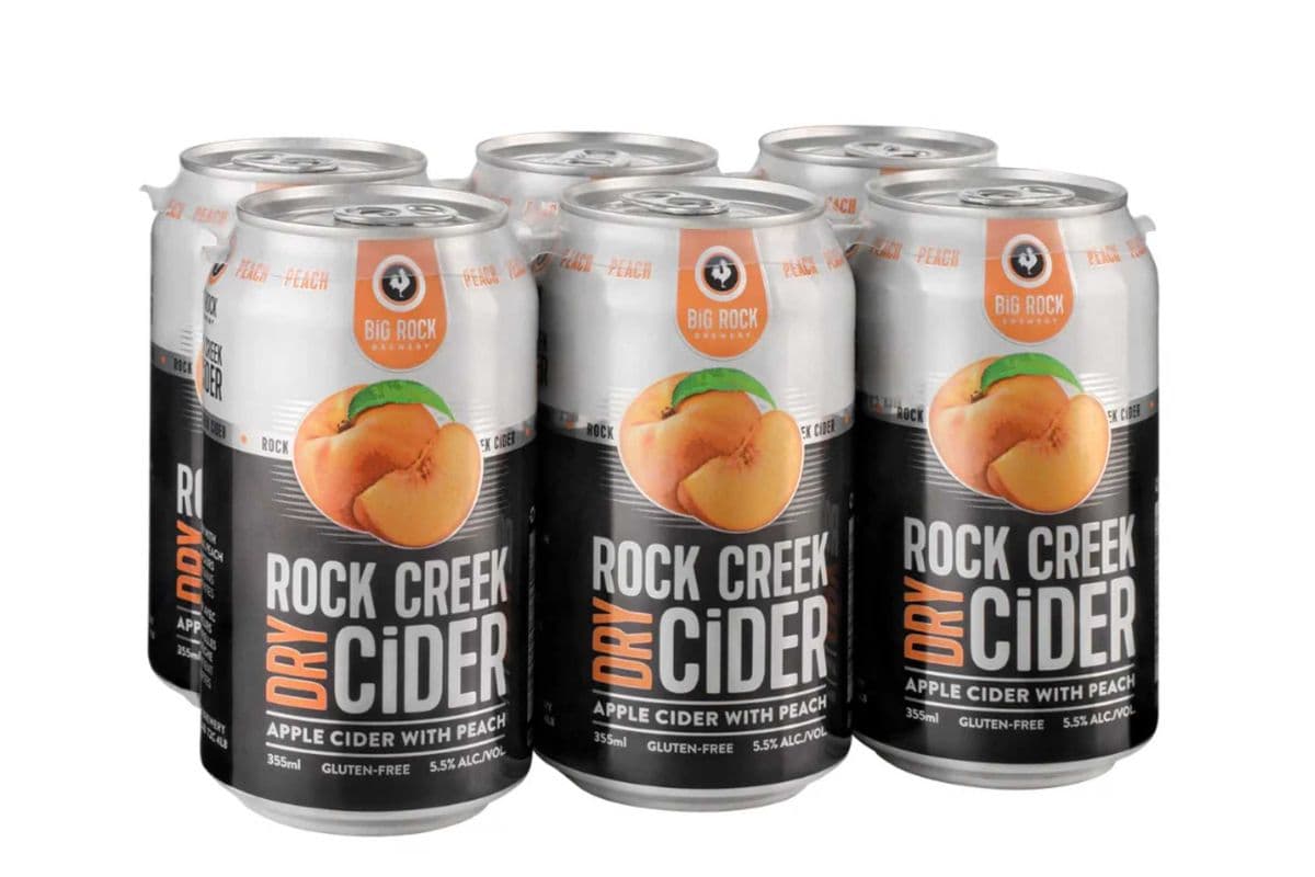 Rock Creek Peach Cider (6 x 355 ml Cans)