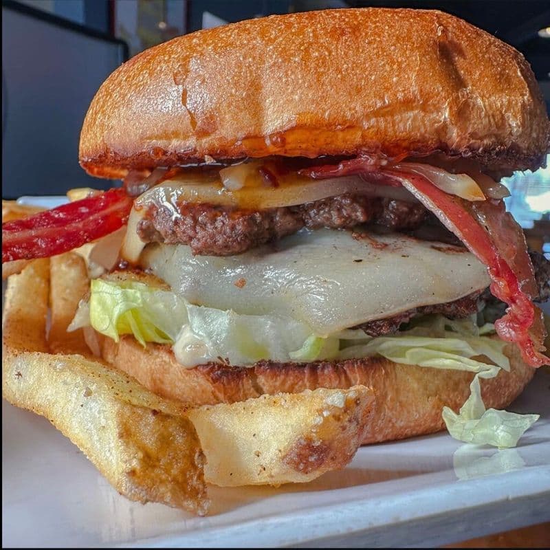 Maple Bacon Smash Burger