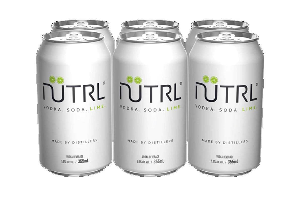 Nutrl Vodka Soda - Lime (6 Pack) (6 x 355 ml Cans)