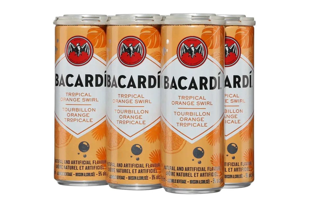 Bacardi Orange Swirl (6 x 355 ml Cans)