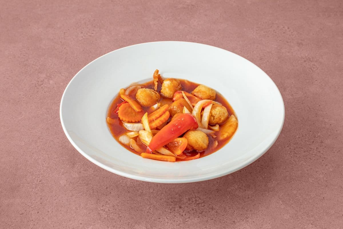 SF6. Sweet and Sour Sauce Chicken Balls (7 pieces of chicken balls)