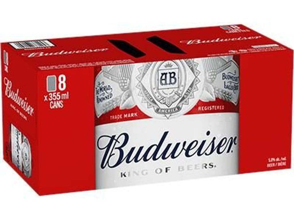 BUDWEISER Can 8 x 355ml