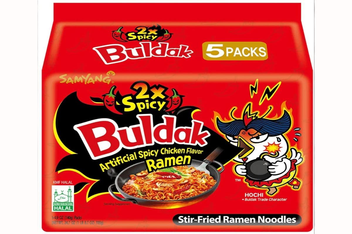 Buldak Chicken 2x Spicy Noodles (5 Pack)