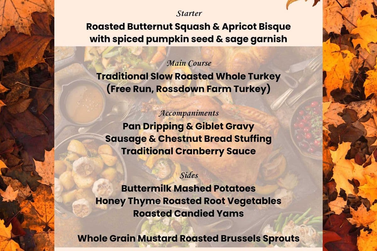 Thanksgiving Turkey Dinner