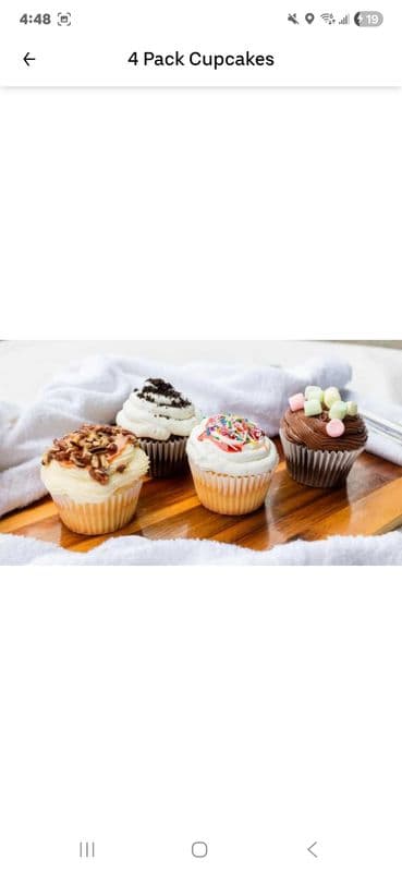 4 Pack Cupcakes