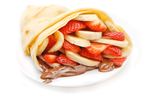 Tuttie-Fruttie Crepe (378 Cal)