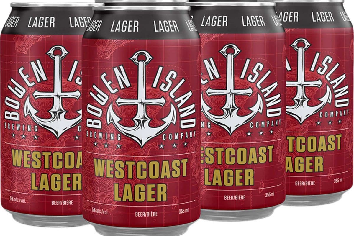 Bowen Island West Coast Lager - 6x355mL Cans (6 x 355 ml)