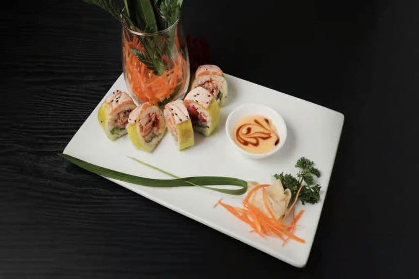 Le saumon flambé / Flambéed Salmon