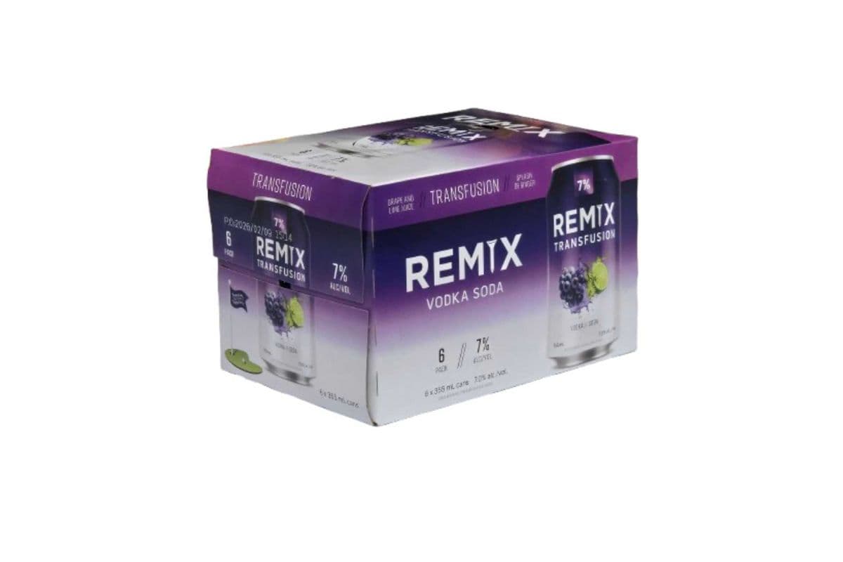 Remix Transfusion Vodka Soda (6 x 355ml)