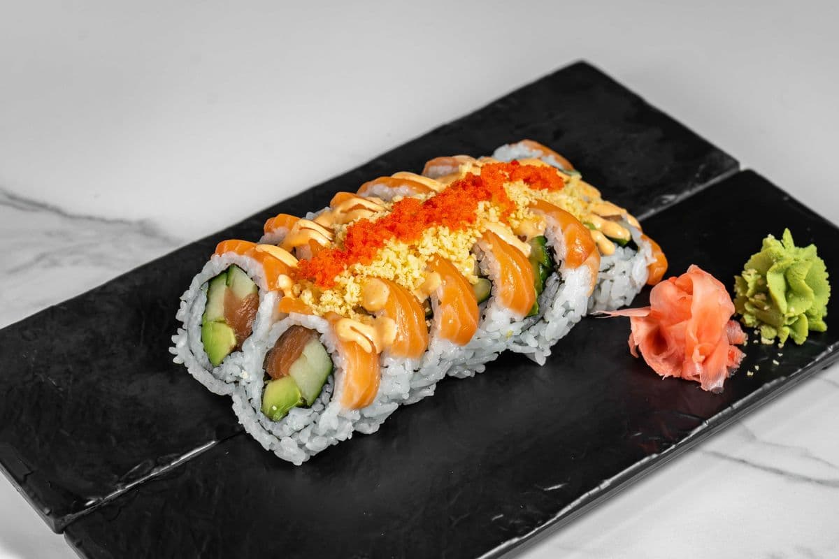 Salmon Twice Special Roll (12 pcs)