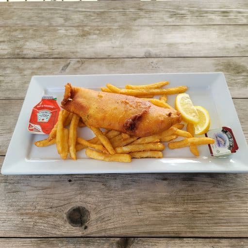 1pc   -  6oz Fish & Chips - Basa / Haddock 