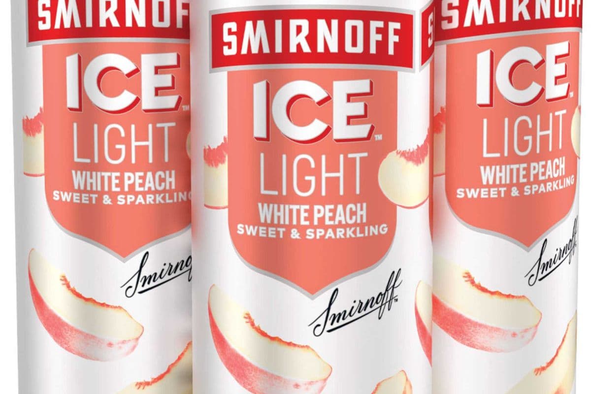 SMIRNOFF ICE LIGHT WHITE PEACH & SODA (4 PACK) (4 x 355ML CAN)