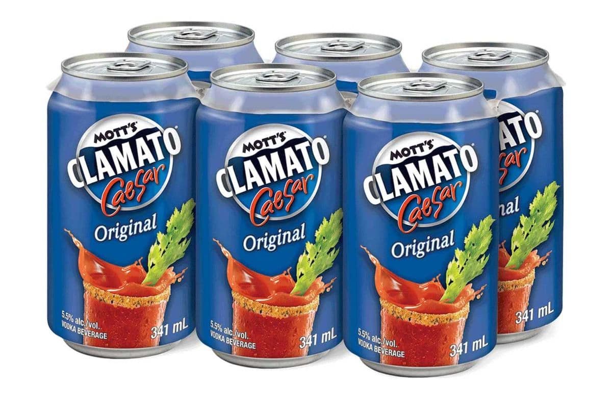 MOTT'S CLAMATO CAESAR ORIGINAL (6 PACK) (6 x 355ML CAN)
