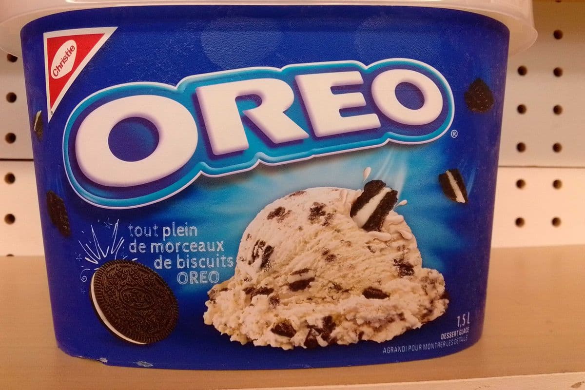 1.5 litter Oreo ice-cream tub