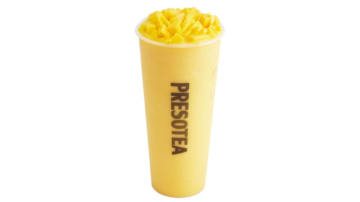 Fresh Mango Lychee Slush / Frappé glacé au litchi et mangue fraîche